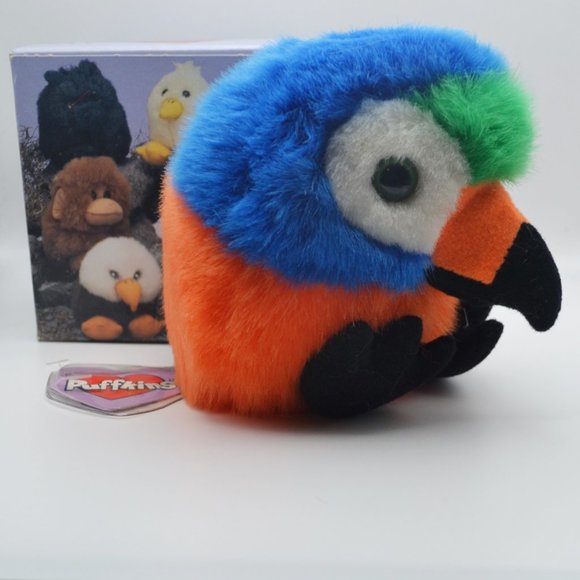 Squawk the Parrot Puffkins by Swibco Style 6687 Bean Bag Plush - Picture 2 of 9